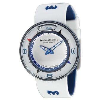 TechnoMarine Women's White/blue Silicone Strap Watch 813001 - Intl  