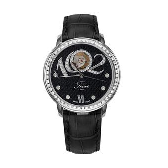 Teiwe Watch Fazzione Jam Tangan Wanita - Hitam - Strap Kulit - TW2058-S  