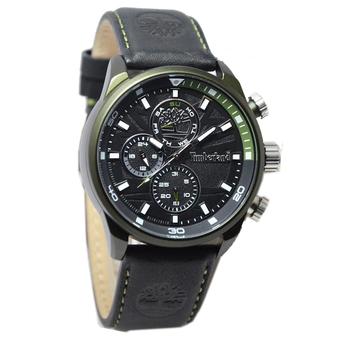 Timberland Crhono Jam Tangan Pria - Hitam - Strap Kulit - T355  