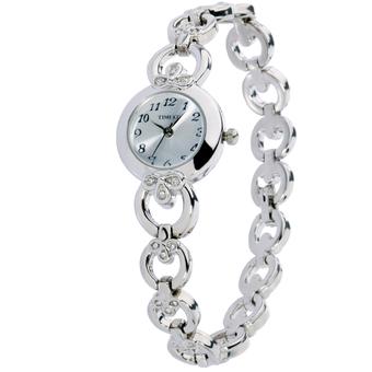 Time100 Ladies' Clover Diamond White Dial Fashion Bracelet Watch W50053L.01A (Intl)  