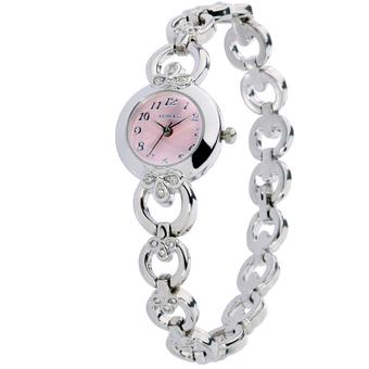 Time100 Ladies' Clover Diamond White Dial Fashion Bracelet Watch W50053L.03A (Intl)  