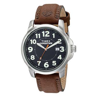 Timex Men's Expedition T44921 Leather Strap - Cokelat  