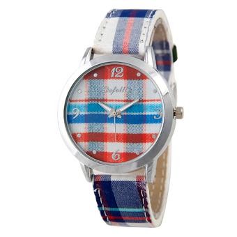 Timmy Queen Fashion Watch - Biru - Kulit - Timmy FS Korean 05AB1 BL RD  