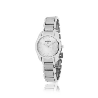 Tissot Womens T0232101111700 T-Wave SilverWhite Mother of Pearl Stainless Steel Watch (Intl)  