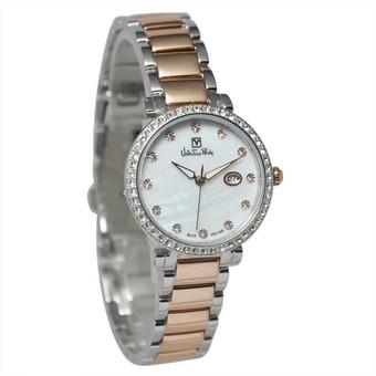 Valentino Rudy Jam Tangan Wanita Silver Rosegold Stainless Steel VR110-2657S  