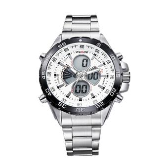 WEIDE Mens Analog Digital LCD Screen LED Watches(White) - Intl  