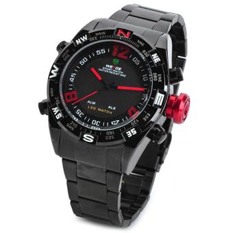 WEIDE WH2310 Sports LED Digital + Analog Quartz Wrist Watch for Men - Black  