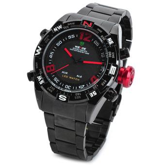 WEIDE WH2310 Sports LED Digital + Analog Quartz Wrist Watch for Men Black (Intl)  