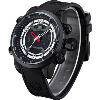 WEIDE WH3315 Men's Waterproof Outdoor Sport LCD Digital Analog Wristwatch with Alarm/Back Light 1 x LR626 (Black)  