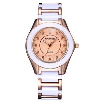 WEIQIN Genuine diamond circular fashion Korean Ladies Watch-Gold Gold (Intl)  