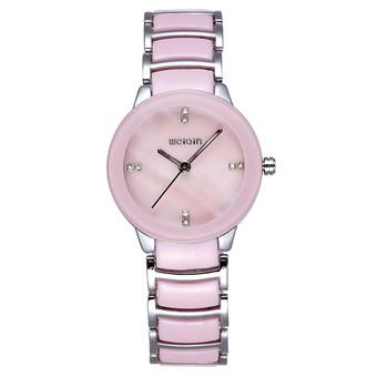 WEIQIN Women Casual Fashion Watches Steel Strip Pink Pink 507903  