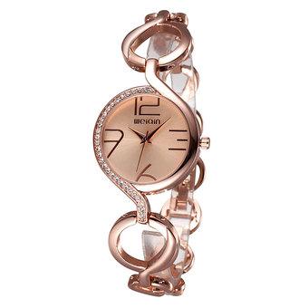 WEIQIN Women Casual Fashion Watches Steel Strip Rose-gold Rose-gold 206202  