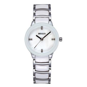 WEIQIN Women Casual Fashion Watches Steel Strip White White 507902  