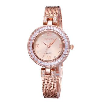 WEIQIN Women Fashion Casual Watches Steel Strip Gold Gold 261901  