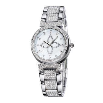 WEIQIN Women Fashion Casual Watches Steel Strip Silver White 261601  