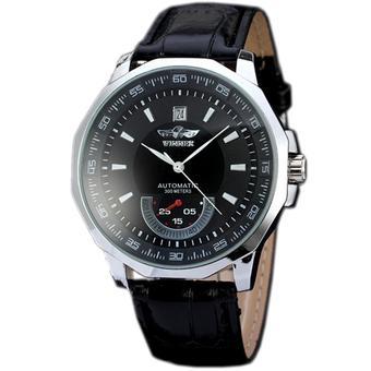 WINNER Charm Black Sport Style Automatic Mechanical Leather Strap Mens Watch WW169 (Intl)  