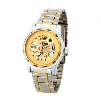 WINNER Gorgeous Automatic Mechanical Watch Gold Dragon Pattern Manual Wind-up Popular Business Wristwatch (Intl)  