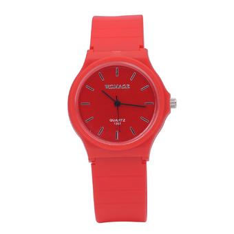 WOMAGE 1307 Fashionable Analog Quartz Wrist Watch (Red)  