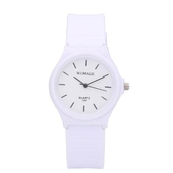 WOMAGE 1307 Fashionable Analog Quartz Wrist Watch (White)  