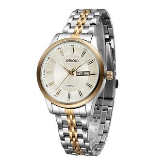 WeiQin Women Casual Business Watches Steel Strip Gold Gold 507603  