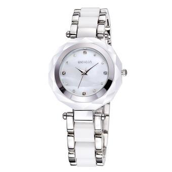 WeiQin brand ladies watch Imitation Ceramic fashion bracelet watch-White (Intl)  