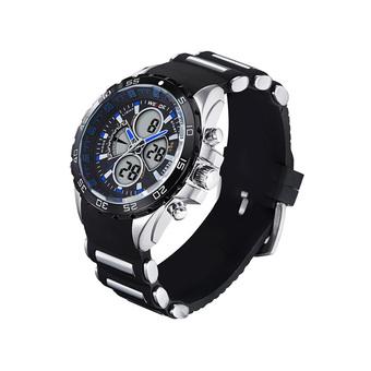 Weide Men's Black Silicon Strap Watch WH1103-7C  