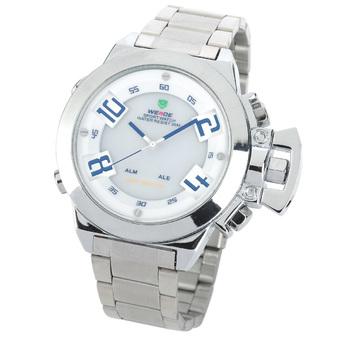 Weide Men's Silver Stainless Steel Band Watch 186037  