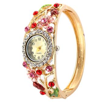 Women Fashion Quartz Watch Crystal Bracelet Round Dial Dress Watches NO.2 (Intl)  