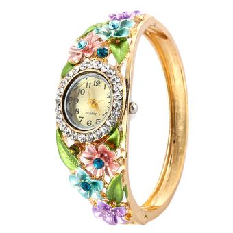 Women Fashion Quartz Watch Crystal Round Dial Dress Watches 5 Colors NO.2 (Intl)  