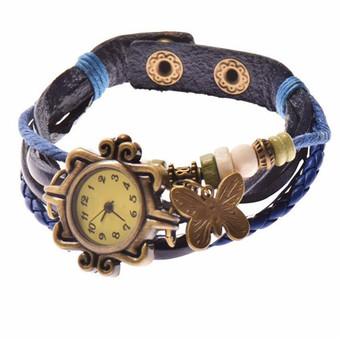 Women Vintage Butterfly Watch(Blue) (Intl)  