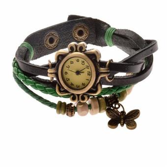 Women Vintage Butterfly Watch(Green) (Intl)  