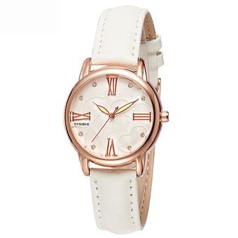 Women Watches Leather Watchband Quartz Watch 5203-Beige (Intl)  