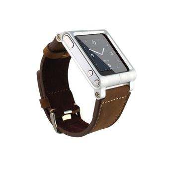 Women's Brown Leather Strap Watch for iPod Nano 6 Case 05 (Intl)  