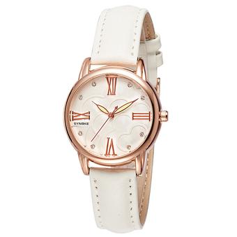 Women's Fashion Leather Analog Quartz Wrist Watch 5203 (White)  