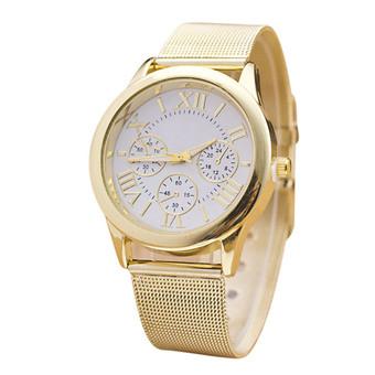 Women's Gold Stainless Steel Band Watch  