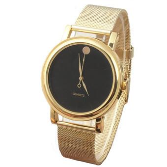 Women's Gold Stainless Steel Stap Watch  