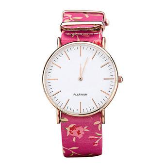 Women's Multicolor PU Leather Strap Watch  