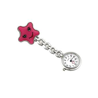 Women's Pink Stainless Pendant Hanging Watch  