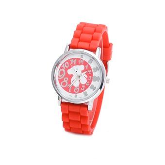 Women's Red Silicone Strap Watch 22QZW41 - Intl  