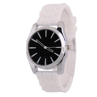 Women's White Rubber Strap Watch  