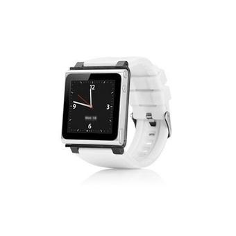 Women's White Rubber Strap Watch 06 for iPod Nano 6 (Intl)  