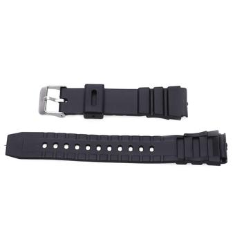 Womens Mens Wristwatch Watch Band Strap Buckle Silicone Black 20mm  