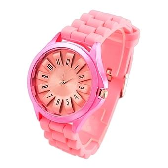 Yika Braided Casual Women Friendship Bracelet Watch Round Dial Quartz Wrist Watch (Intl)  