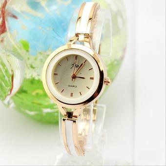 Yika Women Bracelet Watch Quartz Analog Wrist Watch (White) (Intl)  