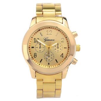 Yika Women's Stainless Steel Quartz Strap Watch (Gold) (Intl)  