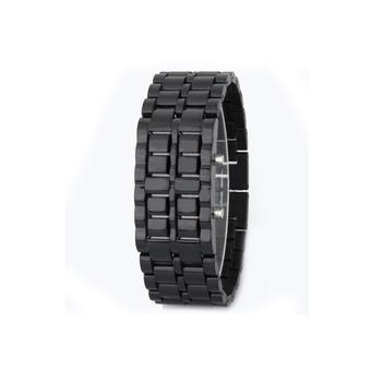 ZHENGQI Fashion LED Lava Plastic Watch (Black)(INTL)  