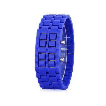 ZHENGQI Fashion LED Lava Plastic Watch (Blue)(INTL)  