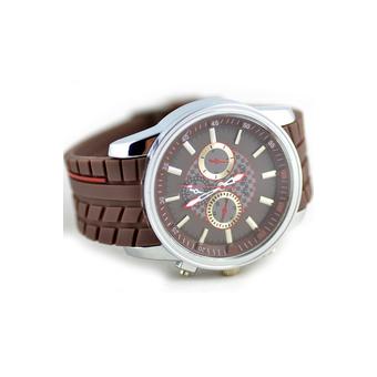 ZHENGQI Women's Fashion Silicone Jelly Watches (Coffee) (Intl)  