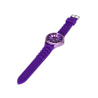 ZHENGQI Women's Flower Shape Jelly Quartz Watches(Purple)(INTL)  