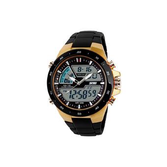 ZUNCLE SKMEI Women/Men Waterproof Outdoor Sports Noctilucent Watch (Gold)  